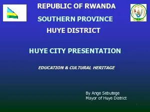 HUYE CITY PRESENTATION