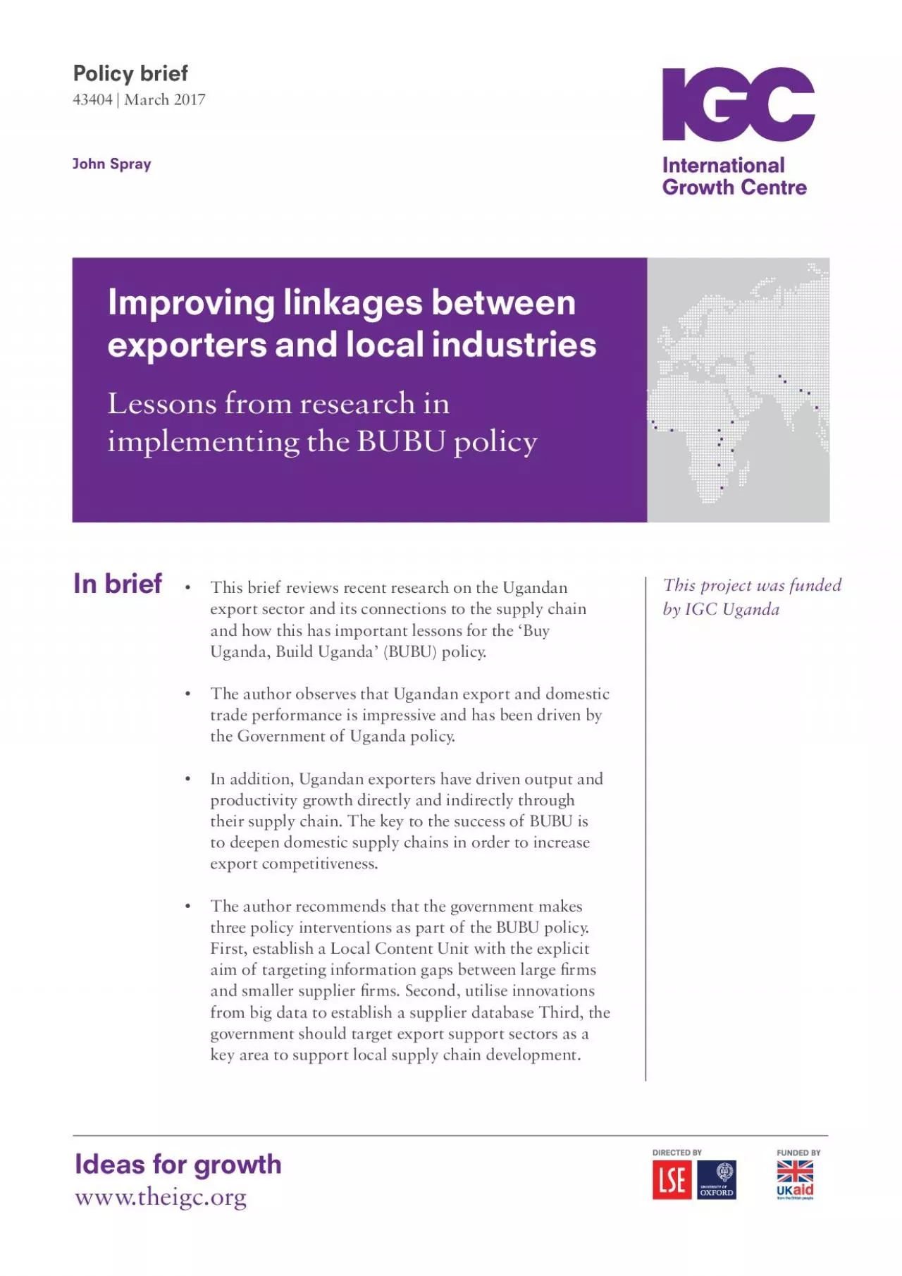 PDF-Improving linkages between