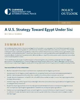 A US Strategy Toward Egypt Under SisiPOLICYOUTLOOK