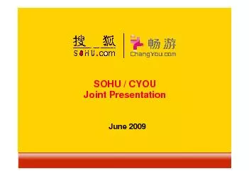 PDF-SOHUCOM INC NASDAQ SOHU