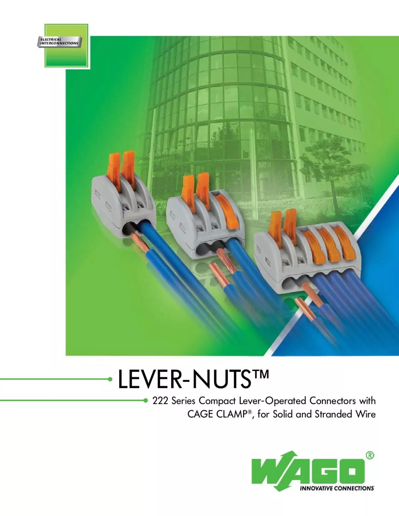 PDF-LEVERNUTS153 222 Series Compact LeverOperated Connectors with CAG