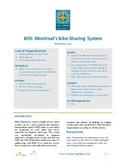 BIXI Montreals BikeSharing System