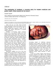 Editorial The eradication of smallpox a success story