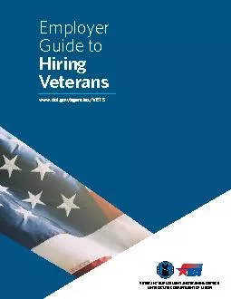 Employer Guide to VeteranswwwdolgovagenciesVETS