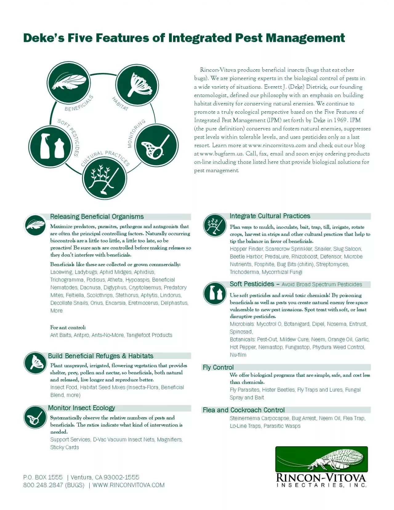 PDF-RinconVitova produces beneficial insects bugs that eat other
