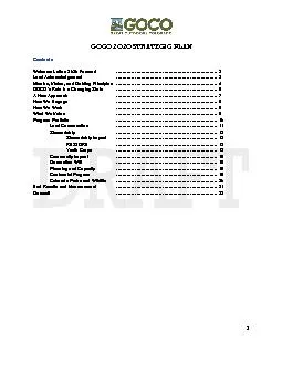 GOCO 2O2O STRATEGIC PLAN