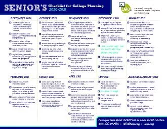 Checklist for College Planning