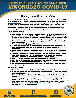 PDF-IDARA YA AFYA KAUNTI YA ALLEGHENYMWONGOZO COVIDMwongozo wa Mchezo wa G