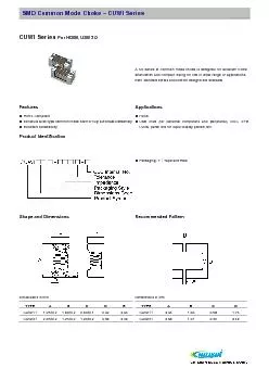 SMD Common Mode Choke  CUWI