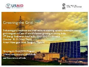 Greening the Grid GTG Program