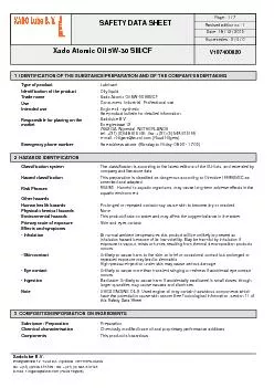 SAFETY DATA SHEETRevised edition no  1