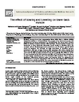 effect of bowing and kneeling