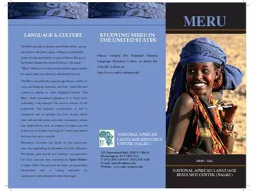 Please contact the National African Language Resource Center or check