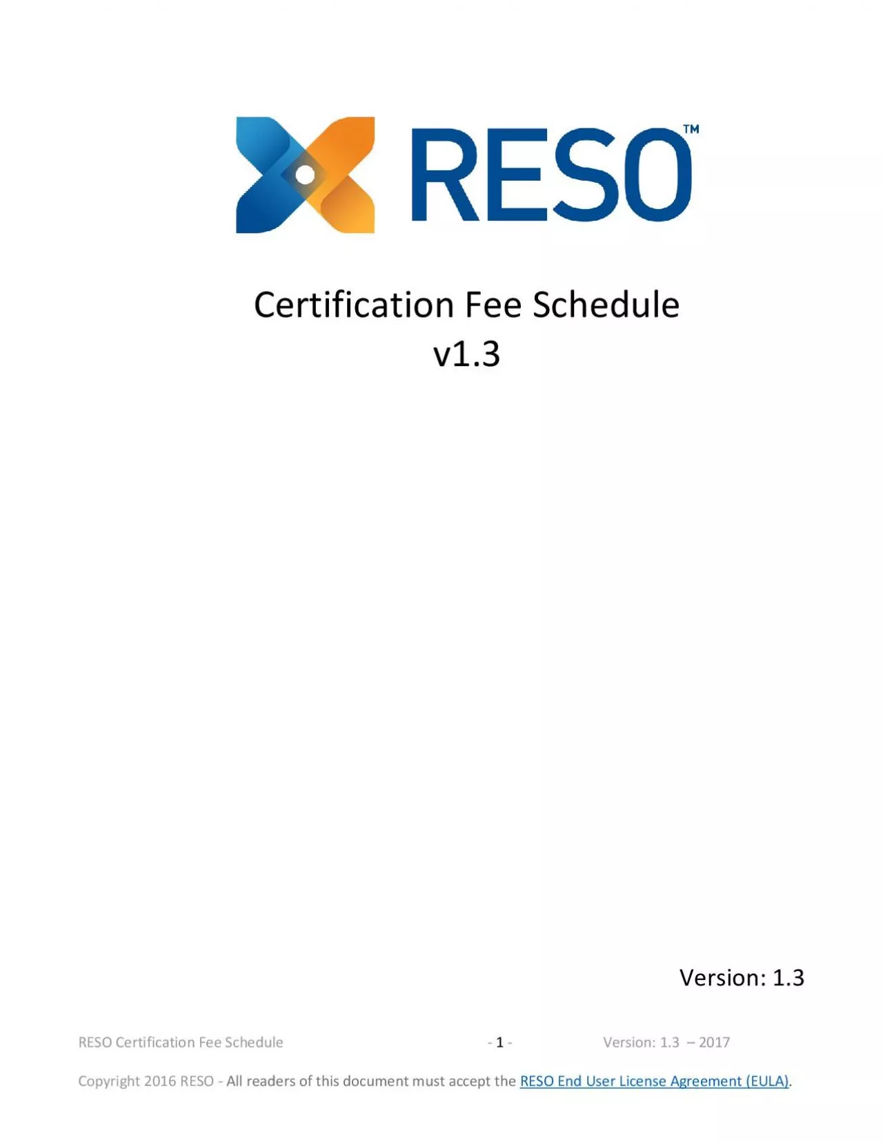 PDF-RESO Certification Fee Schedule