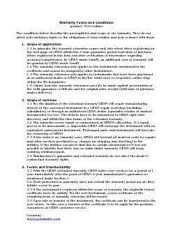 Wrty Terms d nditis