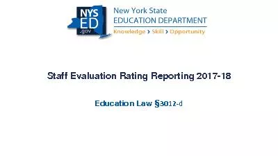 Staff Evaluation Rating Reporting 2017