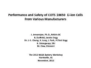 Performance and Safety of COTS 18650