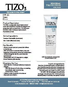 Product DescriptionTIZO3 is a universally tinted facial mineral suns