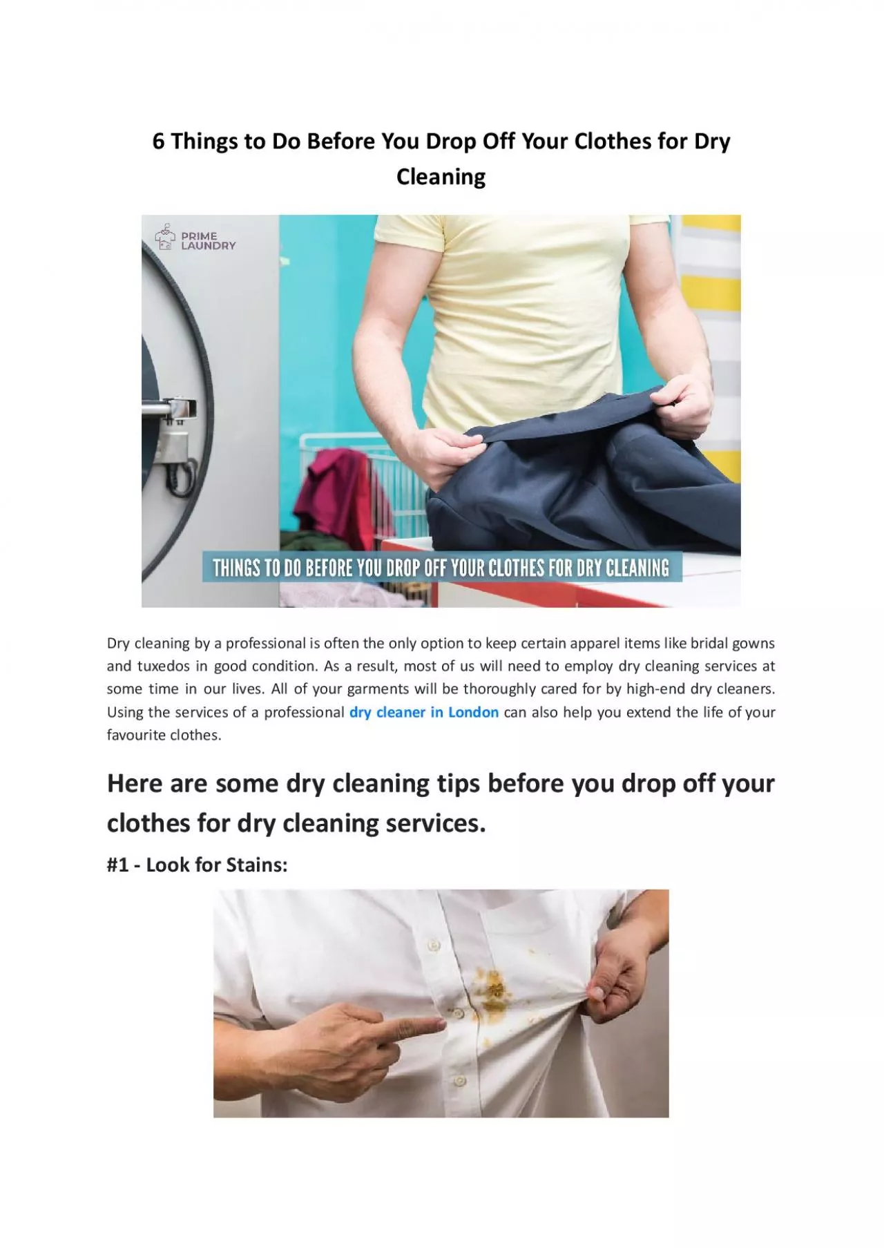 PDF-6 Things to Do Before You Drop Off Your Clothes for Dry Cleaning - Prime Laundry