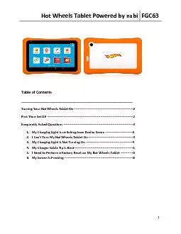 Hot Wheels Tablet Powered by nabi