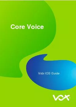 Vobi IOS Guide