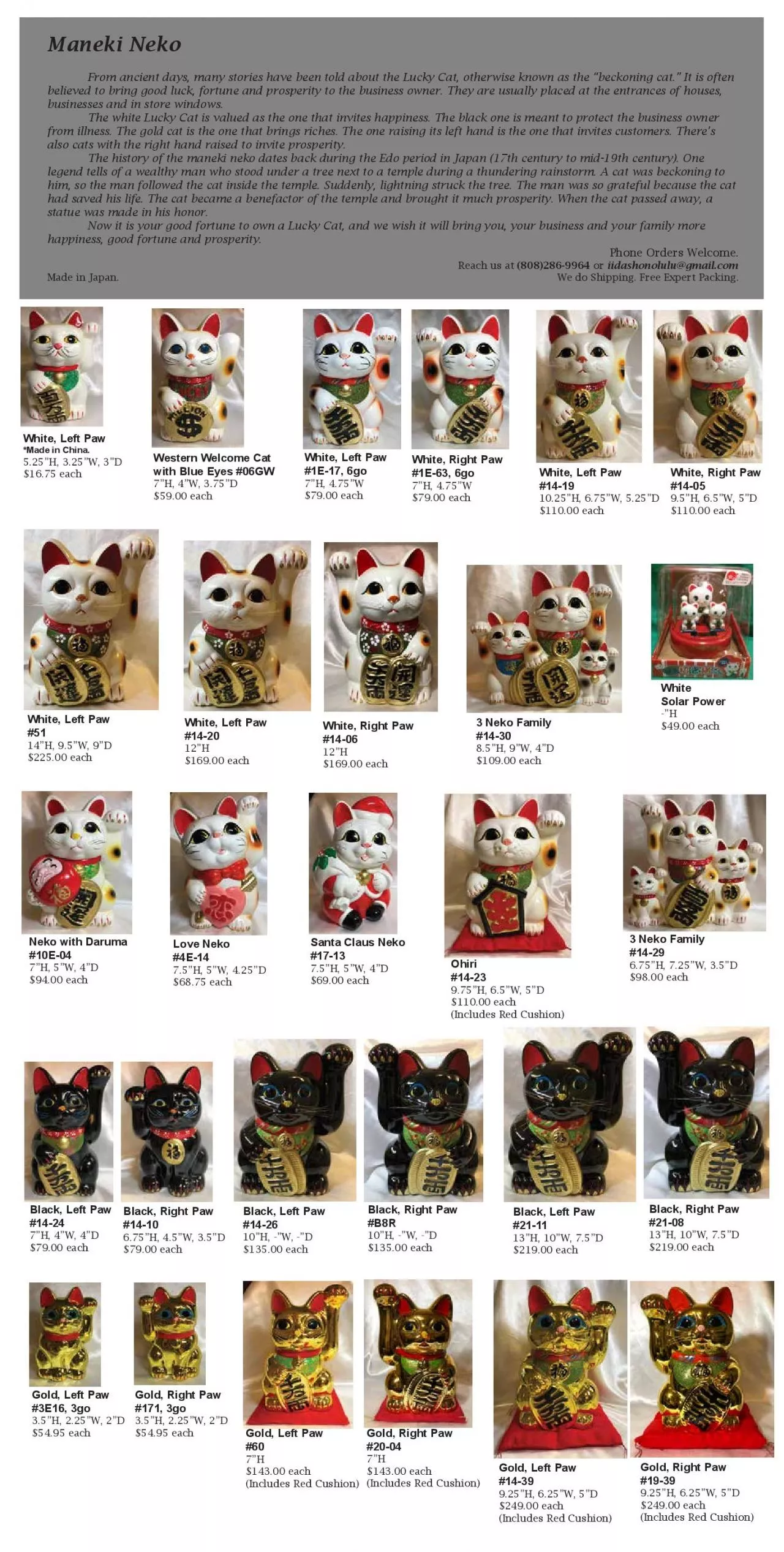 PDF-From ancient days many stories have been told about the Lucky Cat ot