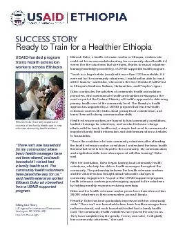 Ready to Train for a Healthier Ethiopia  nesh Duko a health extension