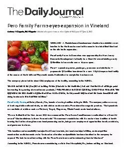 Pero Family Farms eyes expansion in Vineland