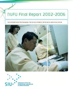 NUFU Final Report 20022006THE NORWEGIAN PROGRAMME FOR DEVELOPMENT RE