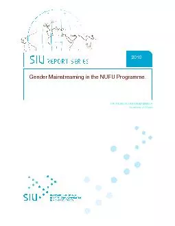 Gender Mainstreaming in the NUFU Programme