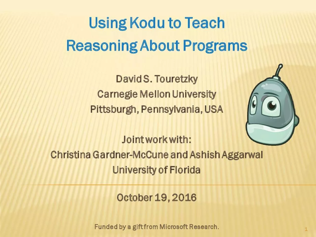 PDF-Using Kodu to Teach