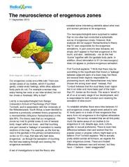 The neuroscience of erogenous zones  September  Brain