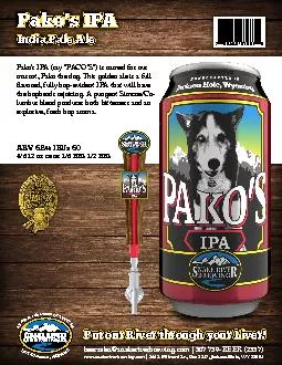 Pako146s IPA say 147PACO146S148 is named for our