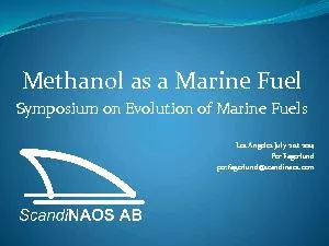 Methanol as a Marine