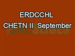 ERDCCHL CHETN II  September