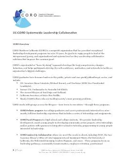 PDF-CORO Systemwide Leadership CollaborativeCORO OverviewCORO Northern Cal