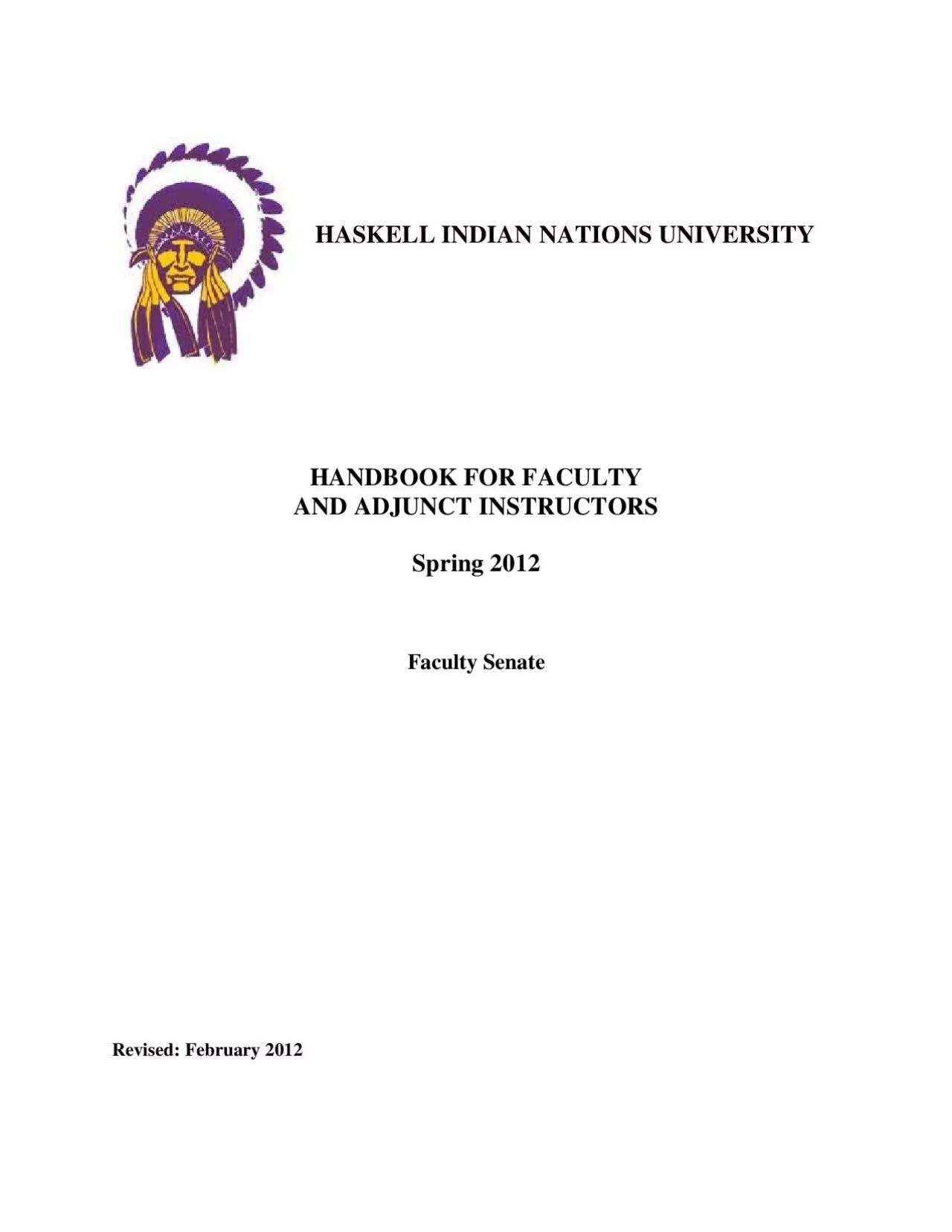 PDF-HASKELL INDIAN NATIONS UNIVERSITYHANDBOOK FOR FACULTY AND ADJUNCT INST