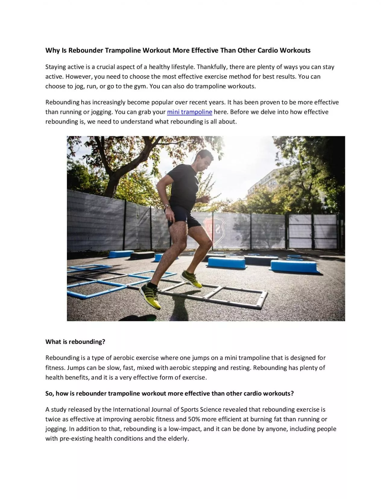 PDF-Why Is Rebounder Trampoline Workout More Effective Than Other Cardio Workouts