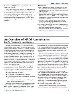 An Overview of NADE Accreditation