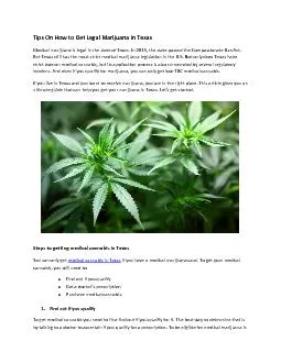 Tips On How to Get Legal Marijuana in Texas