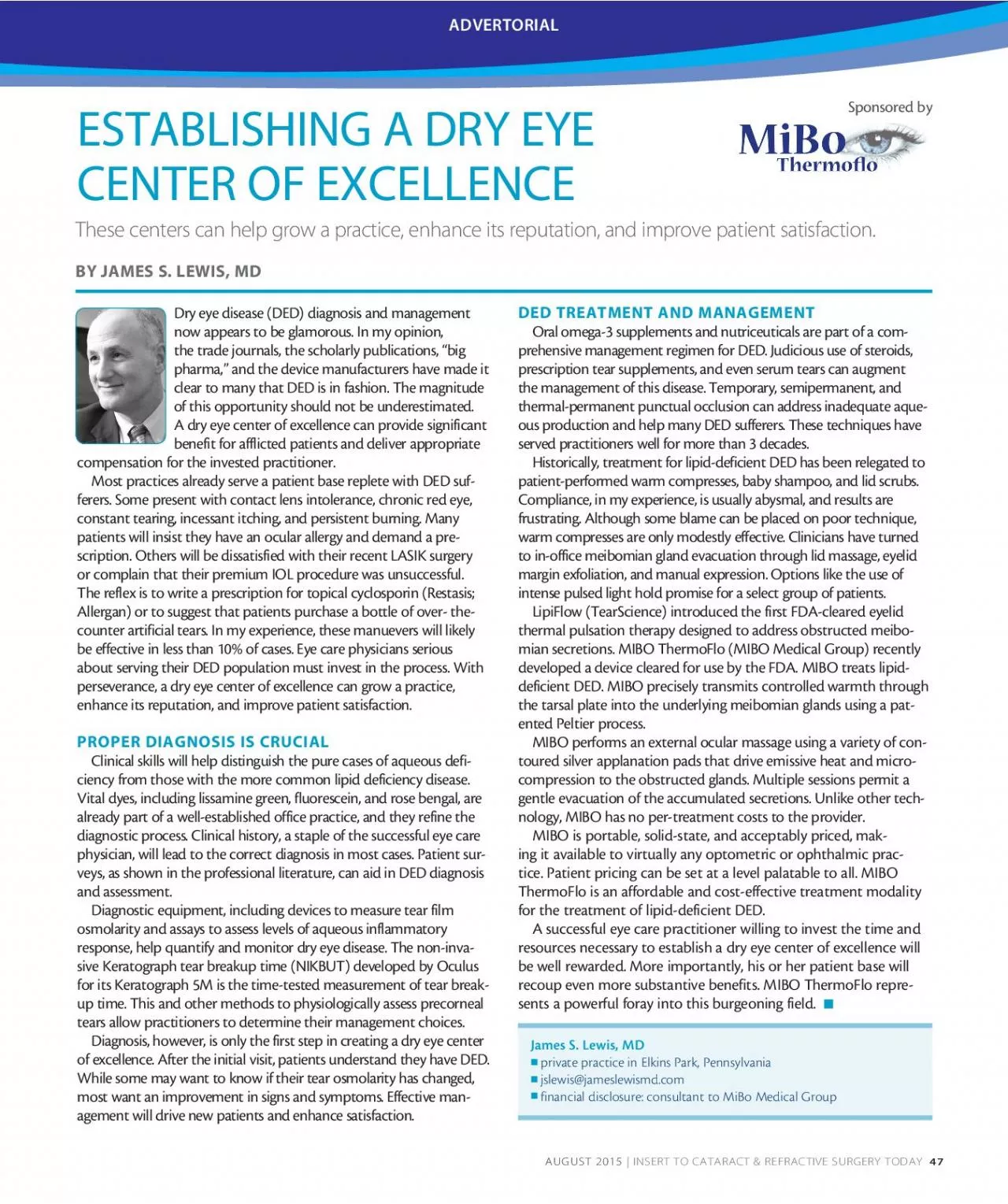 PDF-INSERT TO CATARACT REFRACTIVE SURGERY TODAY