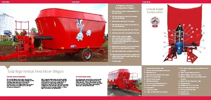 Tulip Biga Vertical Feed Mixer Wagon