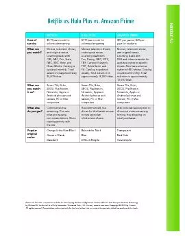 Netflix vs Hulu Plus vs Amazon Prime