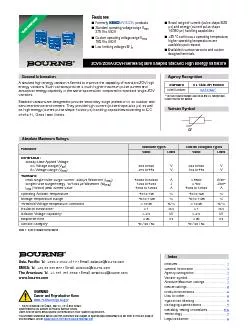 ZOVSZOVAZOVH Series Square Shaped Stacked High Energy Varistors