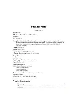 PackagebifeMay72017TypePackageTitleBinaryChoiceModelswithFixedEffec