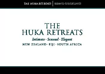 the HUKA RETREATSBRAND GUIDELINES