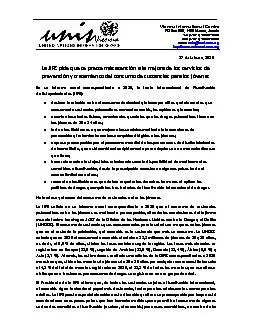 de febreroLa JIFE pide que se preste ms atencin a la mejora de lo