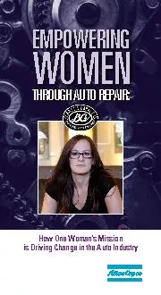 EMPOWERINGWOMENTHROUGH AUTO REPAIRHow One Woman146s Mission