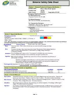 Material Safety Data SheetDate of issue072109Product nameHeavy Duty