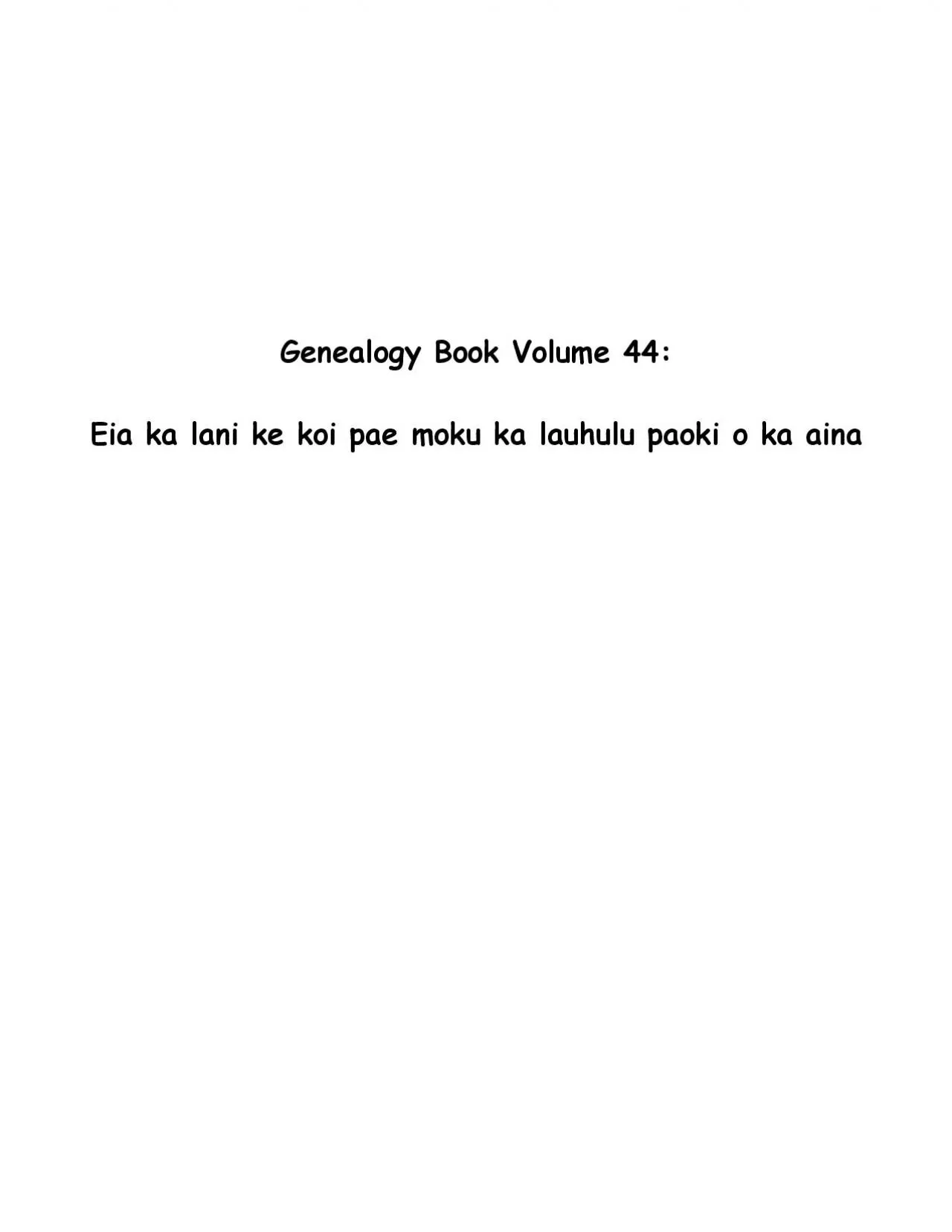 PDF-Kalaniopuu ka mea nona ke kapu wohi ka haku o na lii ame Kamehameha